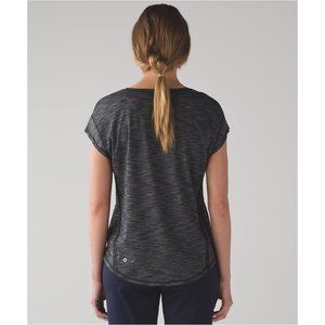 Lululemon Lost in Pace SS Heathered Black